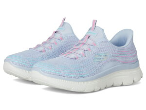 XPb`[Y fB[X V[Y Xj[J[ vXTCY SKECHERS Summits Plus Hands Free Slip-INS Light Blue Multi u[