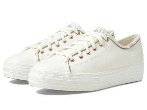�P�b�Y ���f�B�[�X �V���[�Y �X�j�[�J�[ ���U�[ Keds Triple Kick Leather White/Rose Gold �z���C�g
