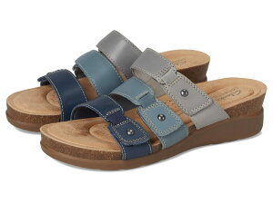 N[NX fB[X V[Y T_ Clarks Calenne Lily Navy Multi Leather lCr[