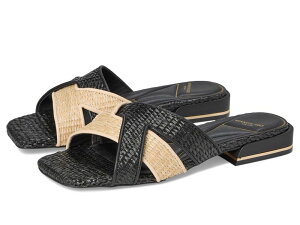 �P�l�X�R�[�� ���f�B�[�X �V���[�Y �u�[�c�E���C���u�[�c Kenneth Cole New York Issa Natural/Black Raffia �u���b�N