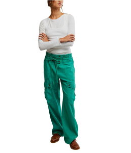 �t���[�s�[�v�� ���f�B�[�X �{�g���X �J�W���A���p���c Free People Park Ave Pants Golf Green �O���[��