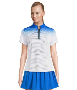 �W���C�~�[�T�h�b�N ���f�B�[�X �g�b�v�X �V���c �v�����g Jamie Sadock Flux Print Short Sleeve Top Electric Blue �u���[