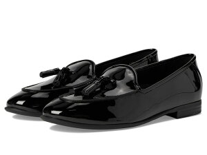 �G�A���\�[���Y ���f�B�[�X �V���[�Y �X���b�|���E���[�t�@�[ Aerosoles Wuster Black Patent Faux Leather �u���b�N
