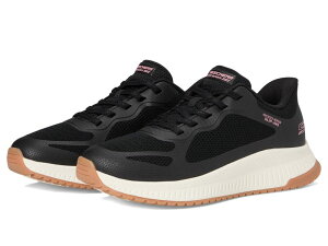 XPb`[Y fB[X V[Y Xj[J[ BOBS from SKECHERS Hands Free Slip-Ins Bobs Squad 4 - Staple Look Black ubN