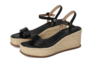 yz R[n[ fB[X q[ V[Y Cloudfeel Keeton Espadrille Flatforms Black Leather