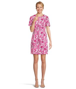 �����[�s�����b�c�@�[ ���f�B�[�X �g�b�v�X �����s�[�X Lilly Pulitzer Mila Short Sleeve Stretch Elderflower Blossom Lil Escape Plan