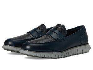 R[n[ Y V[Y Xb|E[t@[ Cole Haan Zerogrand Remastered Penny Loafer Navy Blazer Stamped/Lava Smoke/Sea Stone