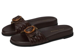 �W���b�N���W���[�X ���f�B�[�X �V���[�Y �T���_�� ���U�[ Jack Rogers Essex Slide - Embossed Leather Hot Fudge