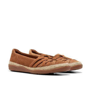 N[NX fB[X V[Y T_ Clarks Elaina Petal Tan Suede ^