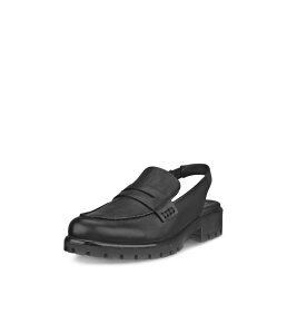 GR[ fB[X V[Y Xb|E[t@[ ECCO Modtray Sling Back Penny Loafer Black ubN