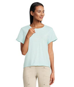 GIbg[ fB[X gbvX Vc N[lbN TVc W[W[ Elliott Lauren Enzyme Wash Jersey - Short Sleeve Crew Neck Tee Mist