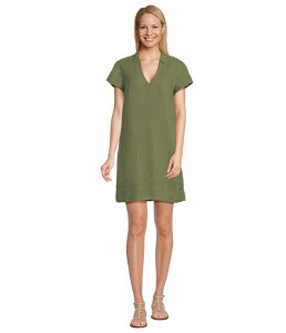 �g�b�~�[�o�n�} ���f�B�[�X �g�b�v�X �����s�[�X Tommy Bahama Two Palms Short Sleeve Collared Dress Dark Fern