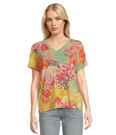 【送料無料】 ジョニーワズ レディース シャツ トップス The Janie Favorite Short Sleeve V-neck Tee- Charli Charlie