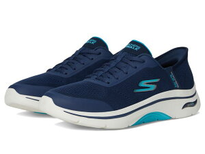XPb`[Y fB[X V[Y Xj[J[ SKECHERS Performance Go Walk Arch Fit 2.0 Valencia Hands Free Slip-Ins Navy/Aqua lCr[