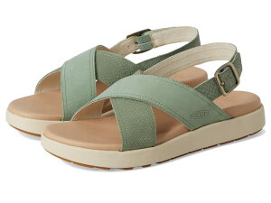 �L�[�� ���f�B�[�X �V���[�Y �T���_�� KEEN Elle Luxe Cross Strap Granite Green/Granite Green �O���[��