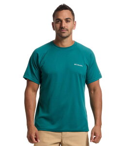�R�����r�A �����Y �g�b�v�X �V���c Columbia Alpine Chill Pro Short Sleeve Crew River Blue �u���[