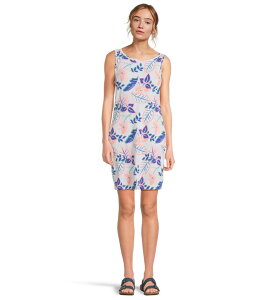 �R�����r�A ���f�B�[�X �g�b�v�X �����s�[�X �v�����g Columbia Chill River? Printed Dress Snowdrift Pasteled