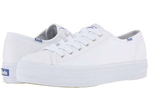 �P�b�Y ���f�B�[�X �V���[�Y �X�j�[�J�[ Keds Triple Kick Canvas White �z���C�g