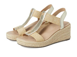 oCIjbN fB[X V[Y q[ AN VIONIC Calera Ankle Straps Gold Metallic Leather S[h