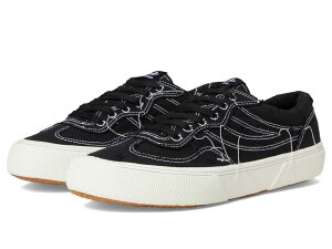 �X�y���K �����Y �V���[�Y �X�j�[�J�[ Superga 2941 Revolley Distressed Stone Washed Black/White Avorio �z���C�g