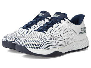 �X�P�b�`���[�Y �����Y �V���[�Y �X�j�[�J�[ �����b�N�X�t�B�b�g Skechers Pickleball Slip-ins Relaxed Fit: Viper Court Reload White/Navy �z���C�g