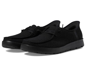 XPb`[Y fB[X V[Y Xj[J[ SKECHERS Venice - Coastal Groove Hands Free Slip-Ins Black/Black ubN