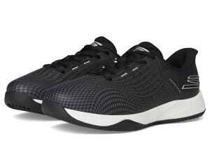 �X�P�b�`���[�Y ���f�B�[�X �V���[�Y �X�j�[�J�[ �����b�N�X�t�B�b�g Skechers Pickleball Slip-ins Relaxed Fit: Viper Court Reload Black/White �z���C�g