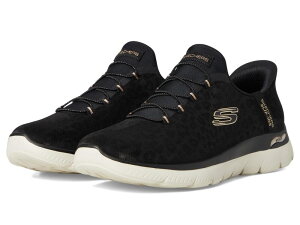 XPb`[Y fB[X V[Y Xj[J[ SKECHERS Arch Fit Summits Hands Free Slip-Ins Black Gold ubN