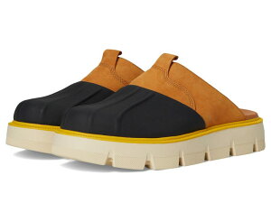 �\���� ���f�B�[�X �V���[�Y �T���_�� SOREL Rein Cb? Clog Canyon Gold/Black �u���b�N