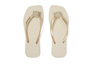 yz nCAiX fB[X T_ V[Y Slim Crystal Square Elegance Sandals Beige