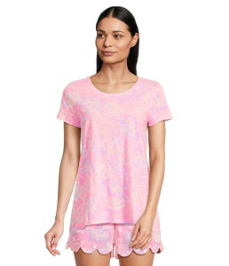 �����[�s�����b�c�@�[ ���f�B�[�X �g�b�v�X �V���c Lilly Pulitzer Etta Scoop-Neck Rousseau Pink Zen Garden �s���N