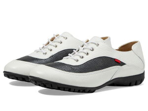 �}�[�N�W���Z�t�j���[���[�N ���f�B�[�X �V���[�Y �X�j�[�J�[ Marc Joseph New York Hampton Golf White & Black Pearlized Grainy �z���C�g