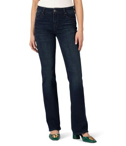 �J�b�g�t�����U�N���X ���f�B�[�X �{�g���X �f�j���p���c KUT from the Kloth Natalie Mid Rise Flare Leading