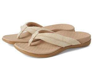 oCIjbN fB[X V[Y T_ VIONIC Shore Beige/Gold Leather/Canvas x[W