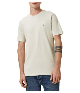 �I�[���Z�C���c �����Y �g�b�v�X �V���c AllSaints Brace Short Sleeve Crew Feather Taupe �g�[�v