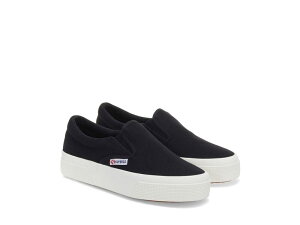 �X�y���K ���f�B�[�X �V���[�Y �X�j�[�J�[ �v���b�g�t�H�[�� Superga 2740 Platform Slip On Black �u���b�N
