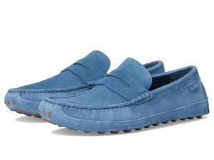 yz R[n[ Y Xb|E[t@[ V[Y Davies Grand Penny Driving Loafers China Blue Suede/Gum