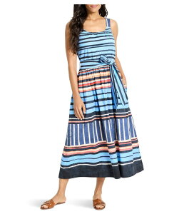 �j�b�N�v���X�]�[�C ���f�B�[�X �g�b�v�X �����s�[�X �v�` NIC+ZOE Petite Painted Peninsula Sophie Dress Blue Multi �u���[
