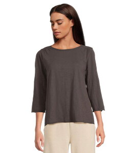 ���b�h�h�b�N ���f�B�[�X �g�b�v�X �V���c �N���[�l�b�N T�V���c Mod-o-doc 3/4 Sleeve Waffle Mix Media Open Crew Neck Tee Washed Ebony