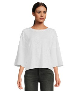 ���b�h�h�b�N ���f�B�[�X �g�b�v�X �V���c T�V���c Mod-o-doc 3/4 Sleeve Mix Media Tee White �z���C�g