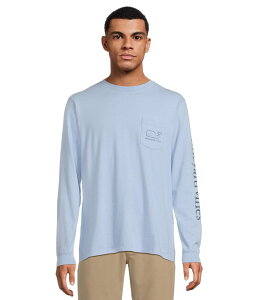 ���@�C�����[�h���@�C���Y �����Y �g�b�v�X �V���c ���B���e�[�W T�V���c Vineyard Vines Long Sleeve Vintage Whale Pocket T-Shirt Jake Blue �u���[