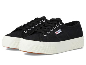 �X�y���K ���f�B�[�X �V���[�Y �X�j�[�J�[ �v���b�g�t�H�[�� Superga 2740 Platform Black/Full Avorio �u���b�N