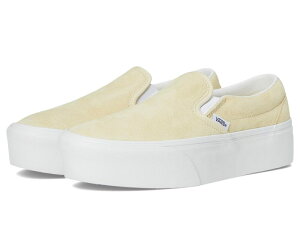 �o���Y �����Y �V���[�Y �X�j�[�J�[ Vans Classic Slip-On Stackform Nubuck Lemon Icing