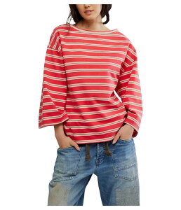 t[s[v fB[X gbvX Vc TVc Free People We The Free C'est La Vie Tee Red Combo bh