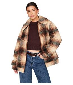 �E�~�[���A���[�� ���f�B�[�X �A�E�^�[ �R�[�g �W���P�b�g Show Me Your Mumu Hunter Jacket Homestead Homestead Faux Sherpa Plaid �`�F�b�N