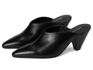 �t���[�s�[�v�� ���f�B�[�X �V���[�Y �q�[�� Free People Stellar Mules Black Leather �u���b�N
