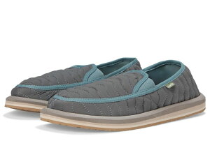 �T�k�[�N �����Y �V���[�Y �X�j�[�J�[ �L���e�B���O Sanuk Donny Quilted Blue Grey �O���[