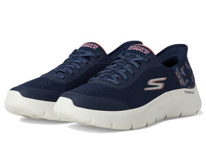 XPb`[Y fB[X V[Y Xj[J[ SKECHERS Performance Go Walk Flex Eva Hands Free Slip-Ins Navy/Pink lCr[