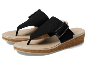 rW[Y fB[X V[Y T_ Bzees Bay Wedge Sandals Black ubN