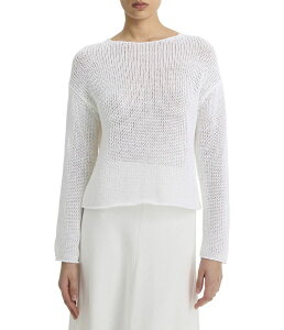 ���B���X ���f�B�[�X �A�E�^�[ �j�b�g�E�Z�[�^�[ �R�b�g�� �R�[�g Vince Coated Cotton Pullover Optic White �z���C�g